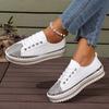 Plus Size Shoes for Women Spring Autumn Men 35-44 Zapatos De Mujer Casual Fashion Rhinestone Platform Non-slip Flats Sneakers