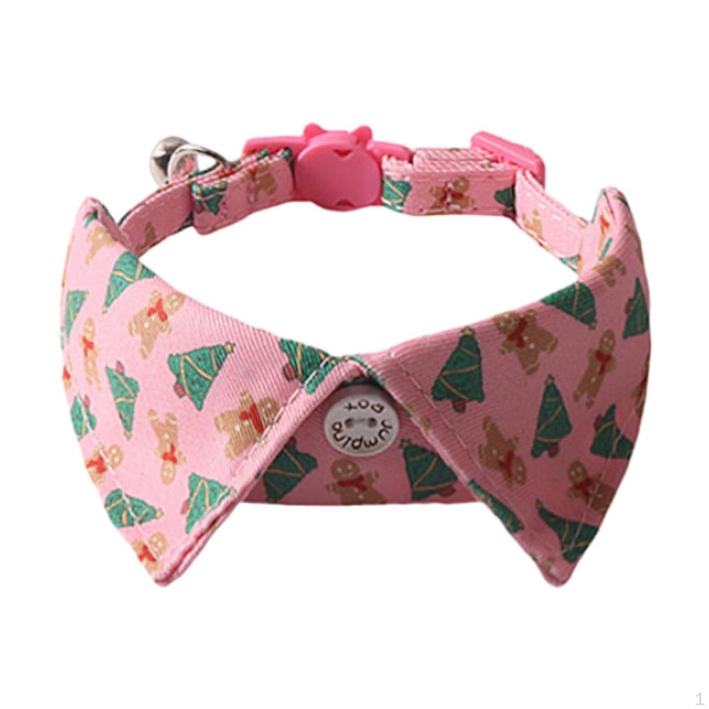 Adjustable Bowtie Collars for Cats in Holiday Themes