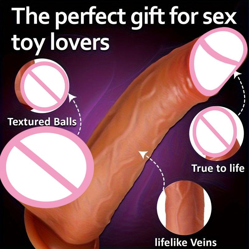 Telescopic Vibrator Dildo Anal Vaginal Masturbation Adult Games Female Erotic Dick Sex Toys Sex Machines Realistic Heated Penis