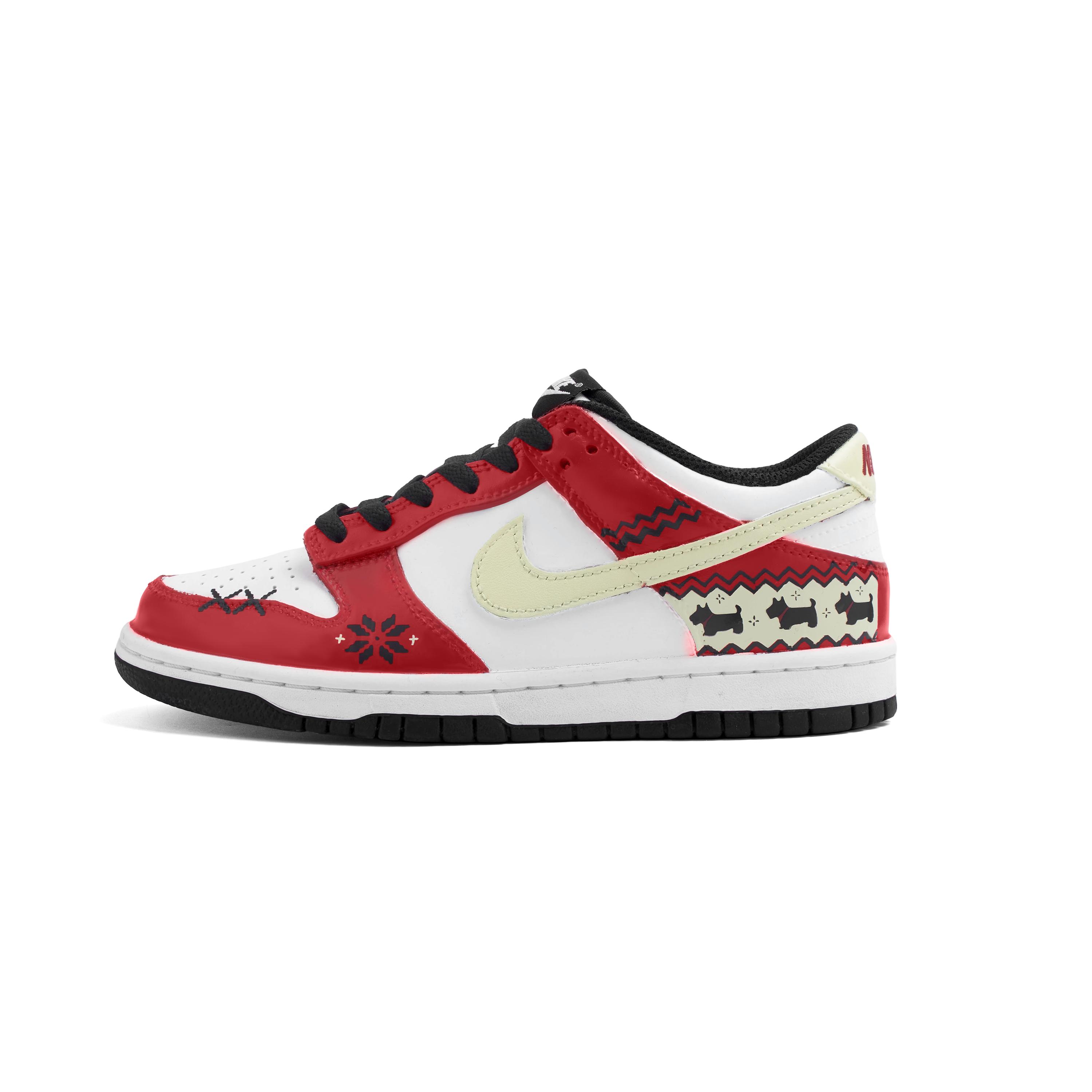 

Nike Dunk Abrasion Resistant Low top Skateboard Shoes Unisex Red HF5441-100(Team825-) 39