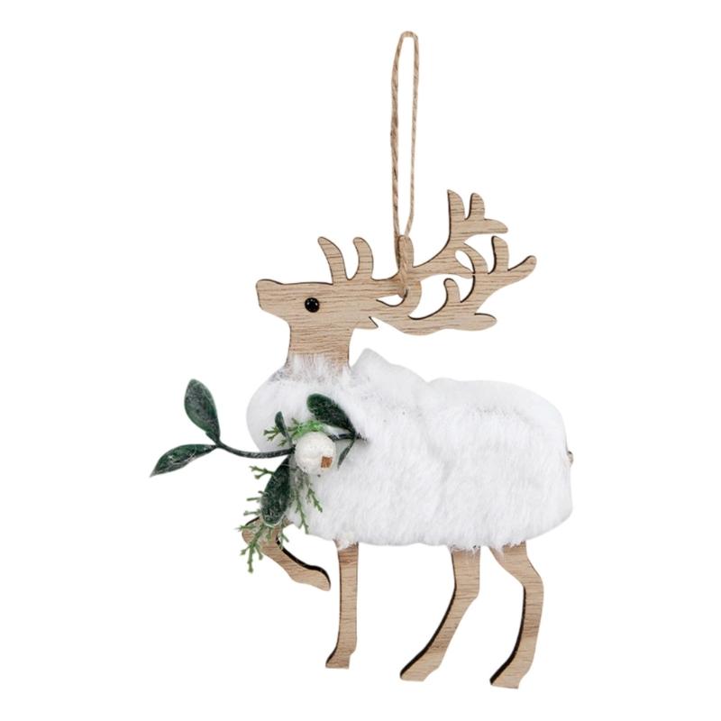 Portable Festival Wooden Plaque Decors for Door Wall Vehicles Christmas Party DIY Holiday Atmosphere