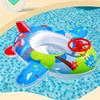 Eco-friendly Pvc Material Cartoon Inflatable Bottom Steering Wheel Boat For Children Swim Seat Ring Infant Toddler Aircraft Boat Float Ring