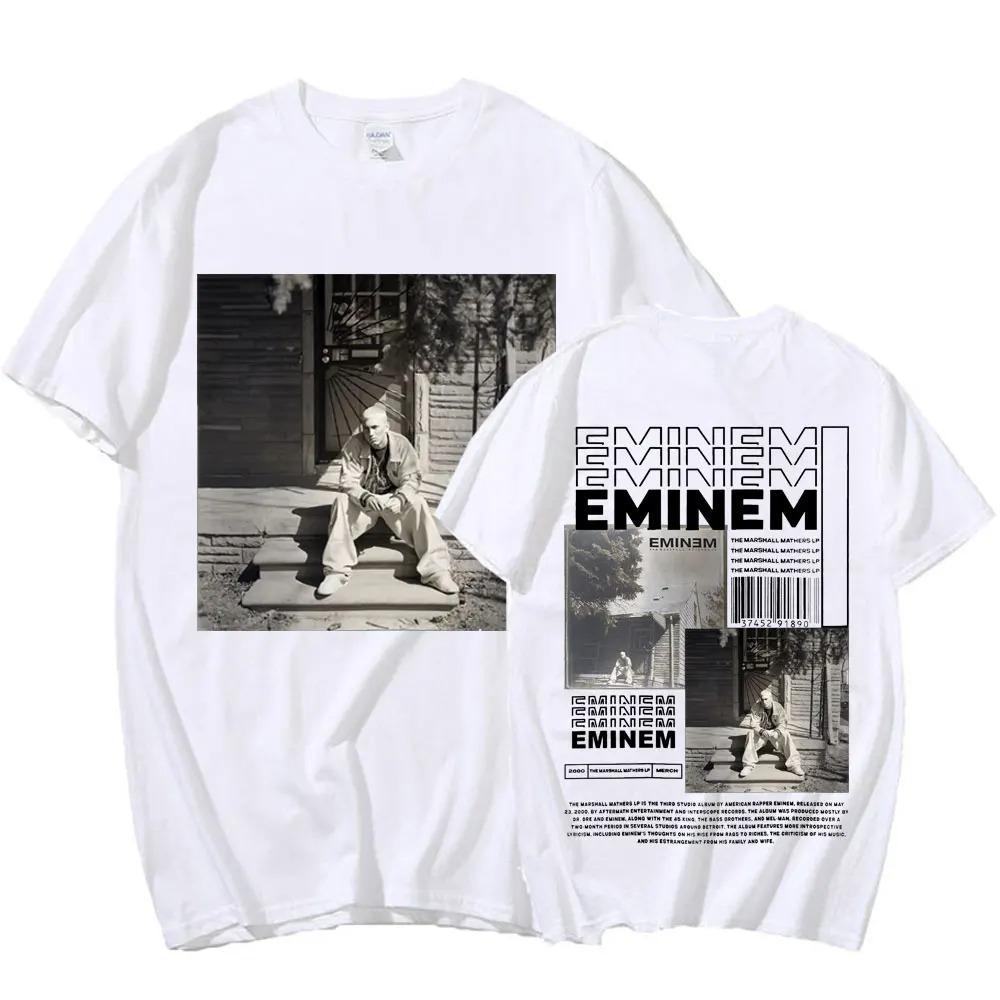 Rapper Eminem Musikalbum T-Shirt Welttournee Geschenk für Fan T-Shirt Männer Frauen Baumwolle Kurzarm Baumwoll-T-Shirt Tee Kleidung Oberteile