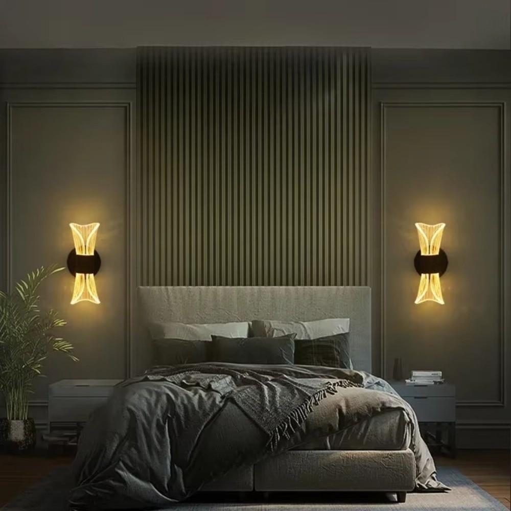 Luxury LED Wall Light Dimmable Nordic Wall Lamp Creative Bedside Lamp  Restaurant