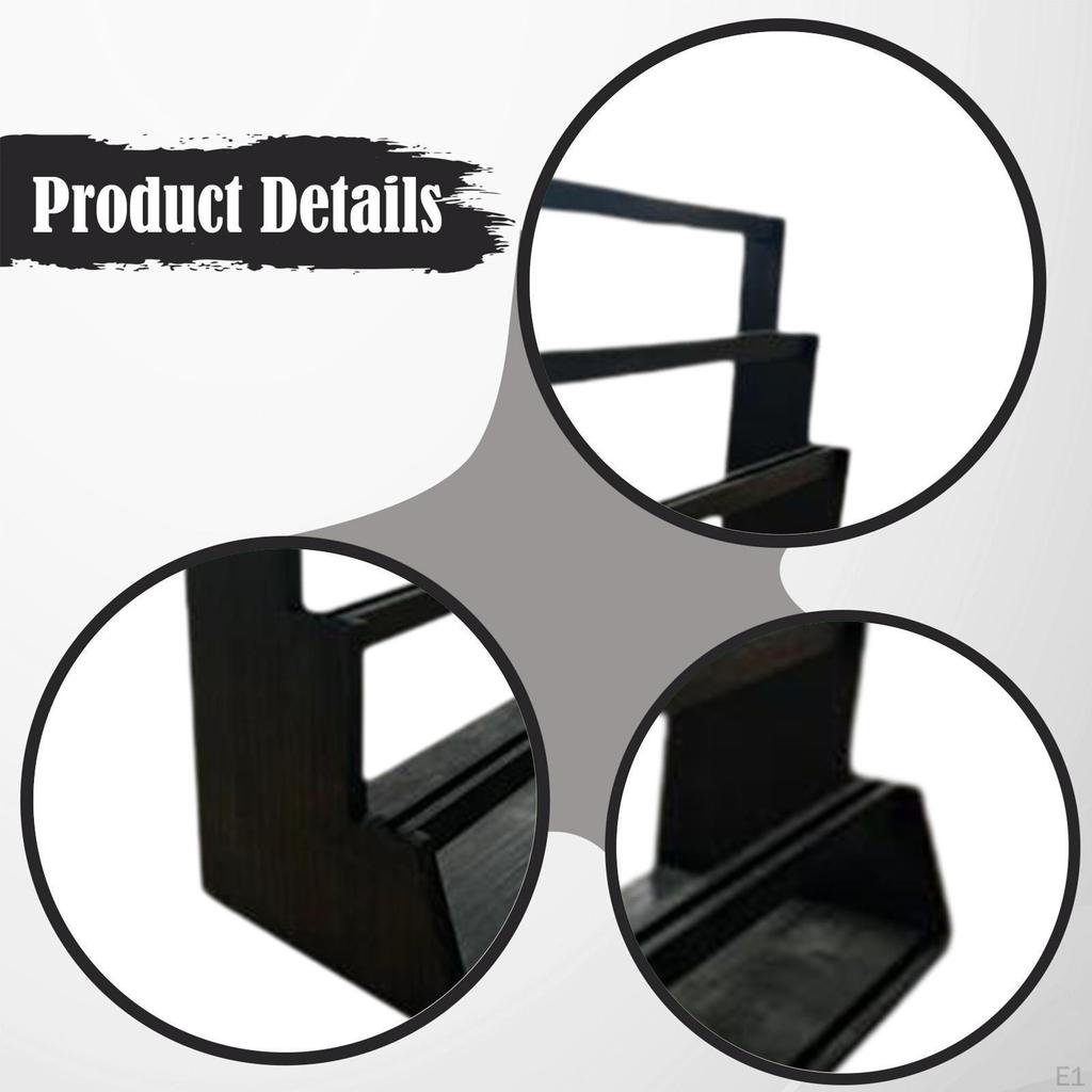 Wooden Trading Card Display Stand Storage Rack Desk Organizer Gift 4 Tier Shelf for TCG Slabs
