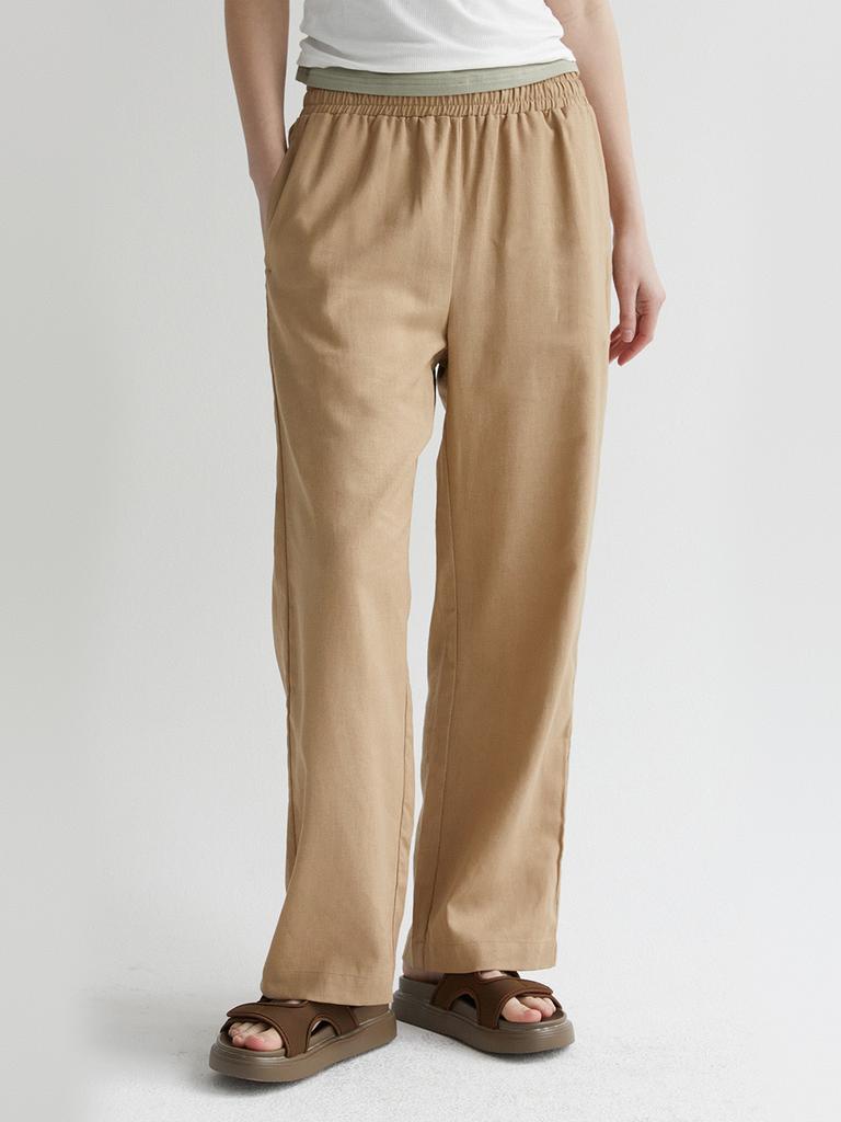 Tieseueichi Linen Elastic Waist Pants 8 Colors (Type A)
