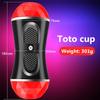 Male Masturbator Cup Vibrator Deep Throat Pussy Mouth Double Adult Endurance Exercise Sex Toys