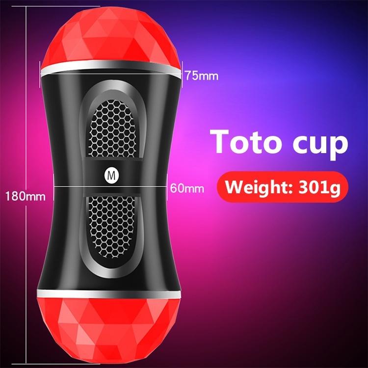 Male Masturbator Cup Vibrator Deep Throat Pussy Mouth Double Adult Endurance Exercise Sex Toys
