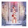 3ft Christmas 80 LED Lighted Gift Box Tower Pre-lit Stacked Xmas Present Boxes