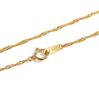 Speranza 24K Pure Gold Screw Selectable Gold Chain with Mint Certification Mark Bracelet, 1.45mm Wide, 18cm, Sizes,