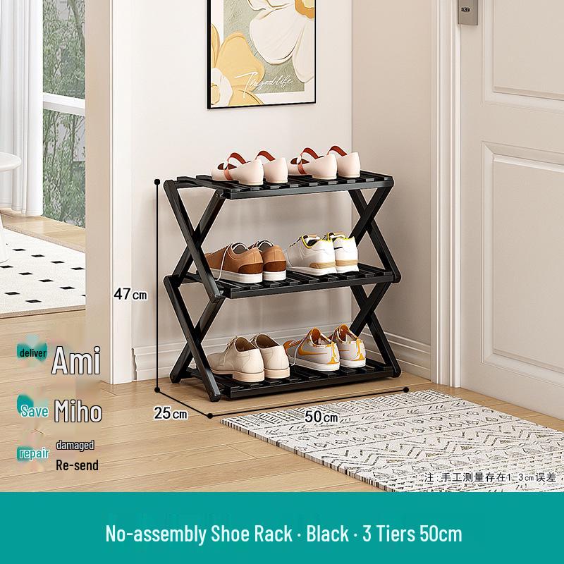 Compact Foldable Shoe Rack: Multi-Layer, No-Install, Space-Saving Storage for Indoor Entrances.
