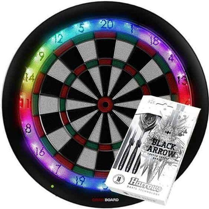 Cible Jeu de Fléchetes Electronique Granboard3s Vert + Fléchettes