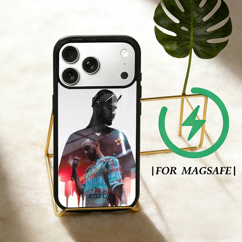 MiyaGi H-Hajime Andy Panda   Phone Case For iPhone 17 16 15 14 13 12  Pro Max Plus for Magsafe Mirror Wireless Magnetic Cover