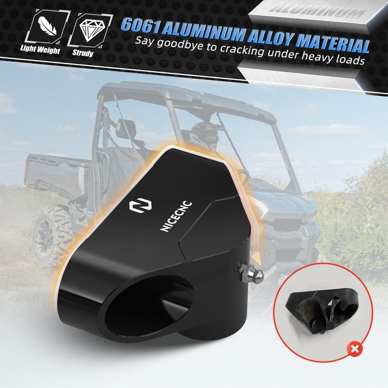 UTV Bed Hinges 2PCS Support Pivot For Can-Am Defender HD8 HD10 HD5 Max Commander 1000R Aluminum Alloy