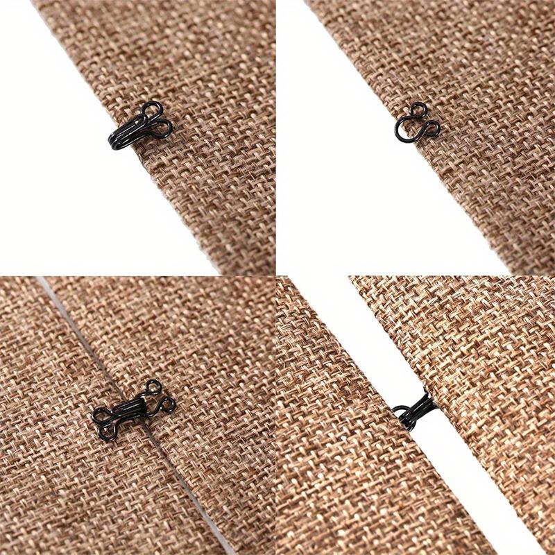 100 Pairs Sewing Hooks and Eyes Closure for Bra Clothing Trousers Skirt Sewing DIY Craft Silver