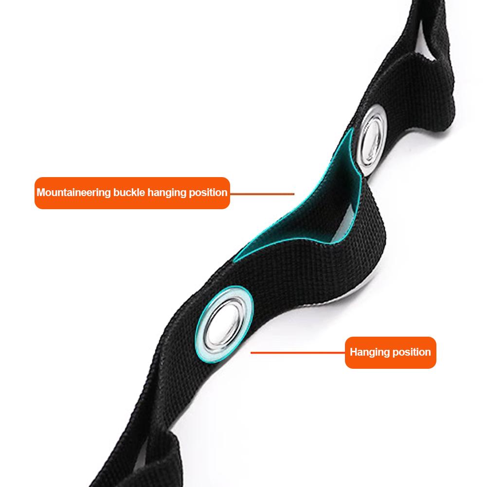 Car Adjustable Double-layer Hanging Strap for Clothes Hanger Bar Car Travel Clothesline Flexible Storage Strap with Eight Hooks