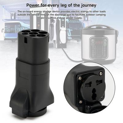 Typ Rozładowania Wtyczka 2 EV Stacja Ładowania Wtyczka Konwerter Adapter 16A IEC62196