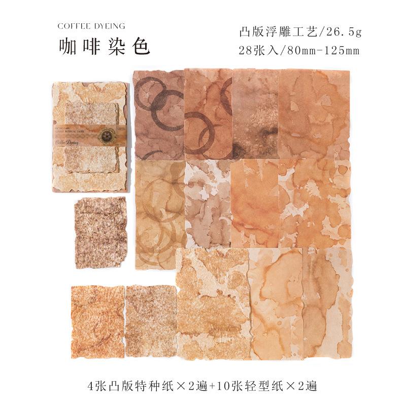 28 Blatt Scrapbook-Papier Vintage Journaling-Zubehör Bastelsets für Planer Ästhetisches Collage-Album Bilderrahmen