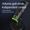 SU9 RGB Gaming USB Microphone Desktop Recording Mic with Pop Filter Mesh