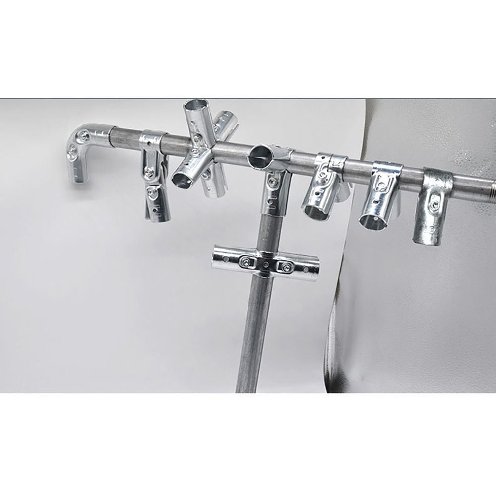 1Pcs 20/25/32mm Pipe Joint Carbon Steel Galvanized Fixed Clamp New Rod Support Rack  Clothes Display