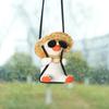Cute car pendant, rich duck animation swing, little duck, car rearview mirror hanging decoration