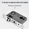 Silent European Style Indoor Wooden Door Handle Lock