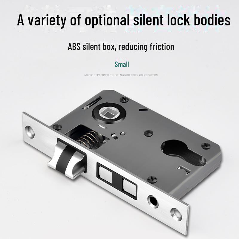 Silent European Style Indoor Wooden Door Handle Lock