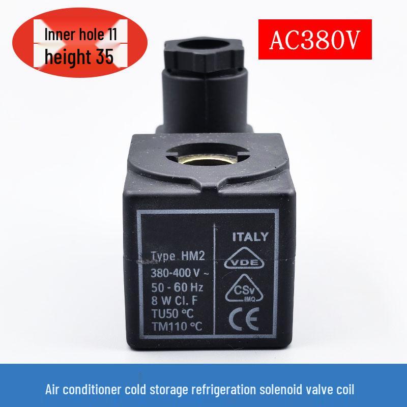 HM2 Castel Solenoid Valve Coil, Cold Storage AC Unit Control Valve, AC220V/DC24V