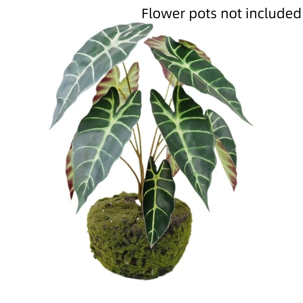 Realistic Artificial Peacock Leaf Plant Lifelike Decorative Plant Fake Green Plant  Home Decor