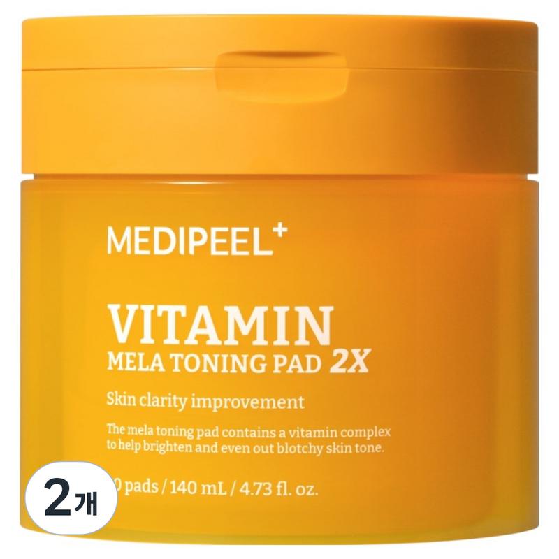 Medi Peel Vitamin Mela Toning Pads 2X, 50 Pads, 2 Pcs