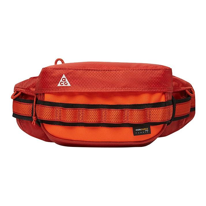 Nike ACG Series Karst Color Block Design Zipper Closure Polyester Shoulder Crossbody Bag Waist Bag Unisex bags Orange CK7511-671 Orange