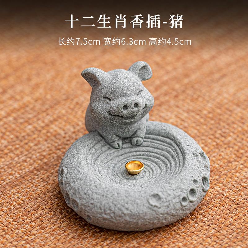 Incense Holder for Sticks Incense Stick Holder Ash Catcher for Meditation Yoga SPA Natural Stone Incense Burner Home Table Decor