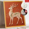 DIY Pearl Diamond Art Painting Kits for Adults & Beginners, Majestic Deer Sparkling Painting Craft Home Wall Decor Handmade Gift