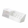 Makeup Organizer Large Capacity Multifunctional Cosmetic Storage Box with Drawers for Countertop Ivory White