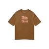 Nike T Shirts Men's Brown Crew Neck Moderate Straight Fit DV1441-385