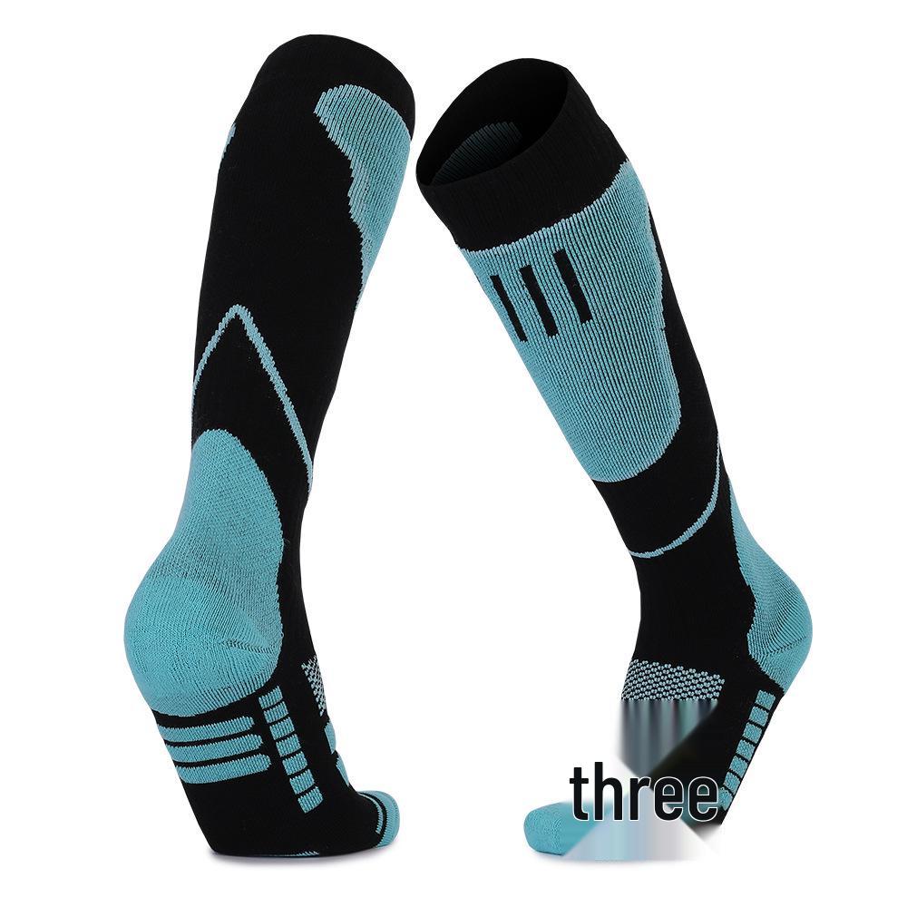 Unisex Thermal Ski Socks: Thick, Warm, Terry-Fabric, Long Fit for Cold-Weather Sports