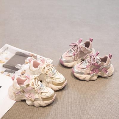 Girls' Sports Shoes Spring and Autumn 2025 Spring and Autumn New Children's Shoes Soft Sole Medium and Old Children's Dad Shoes Girl's Baby Casual