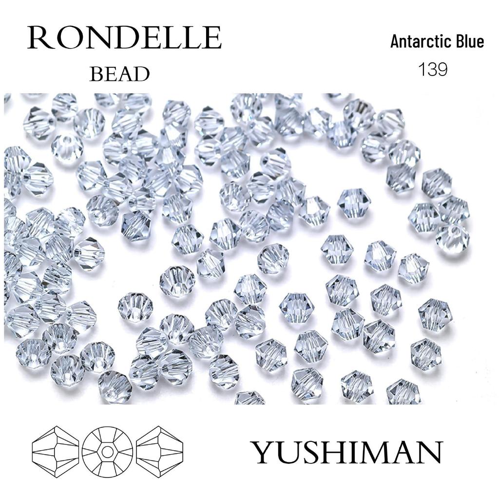 4mm Rhombus Beads - 200 Czech Quality Double Crimp Top Beads for DIY, Shuttle Weaving, and Embroidery