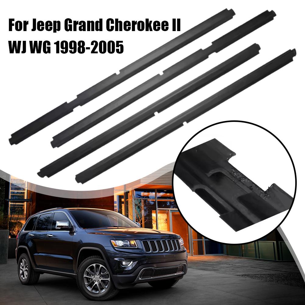 Window Weather Strip Belt 55135879AF Trim Door Glass Waterproof Sealing Rubber Strips For Jeep Grand Cherokee II WJ WG 1998-2005