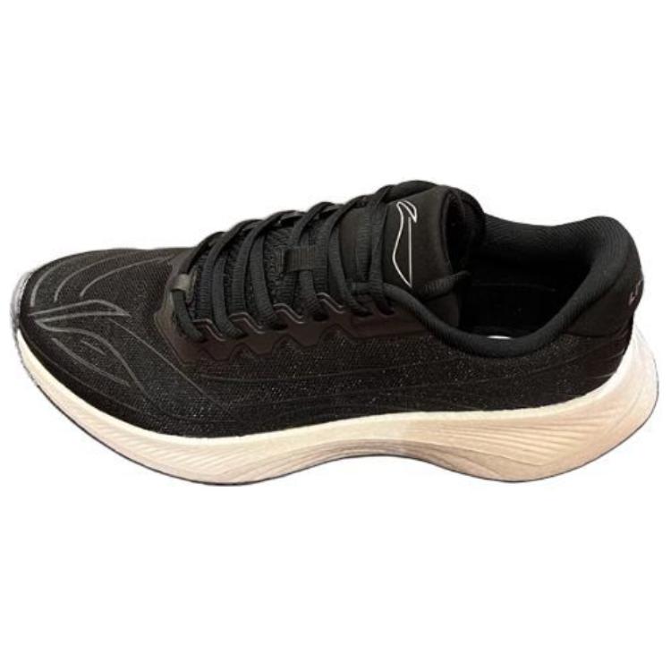Li Ning Yue Ying 1.0 Lightweight Comfortable Shock Absorption Non-Slip Wear-Resistant Low-Top Running Shoes Men Running Shoes Black White ARHS031-3
