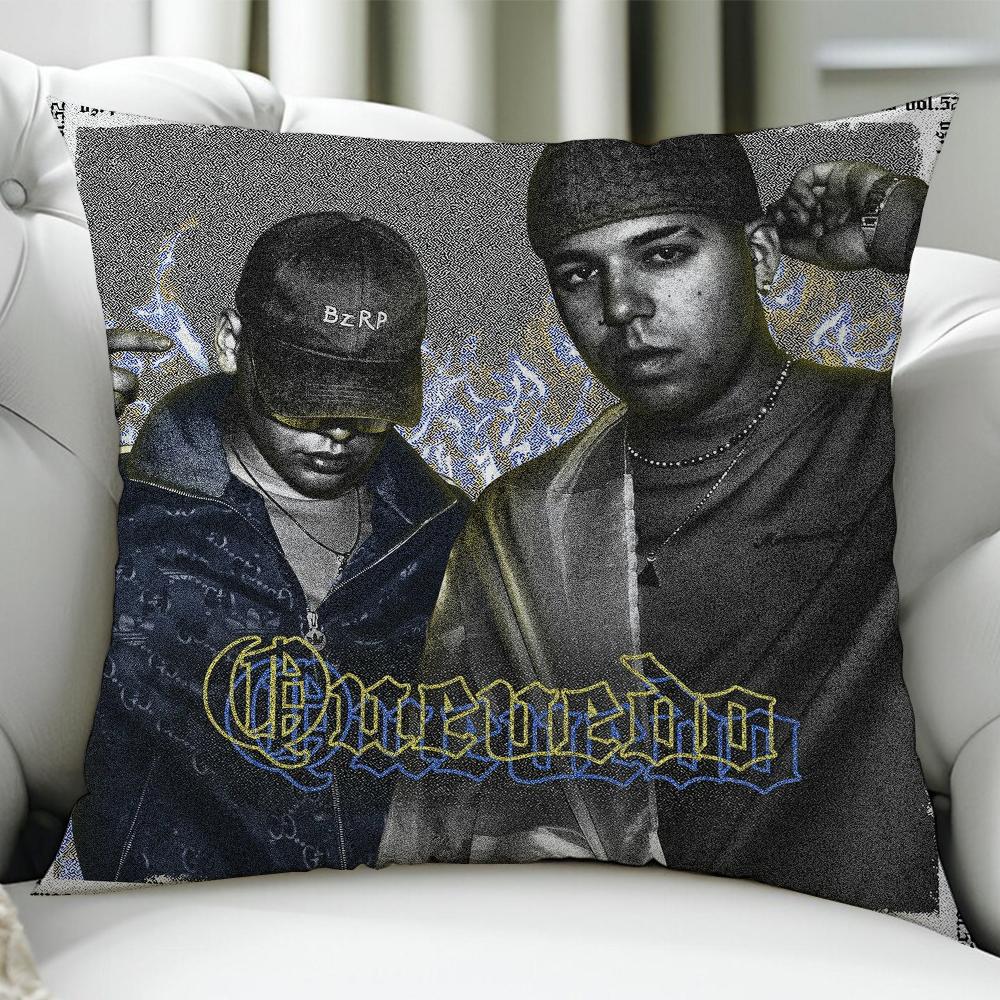 Rapper QQuevedo cushion cover Birthday Anniversary Gifts Double Sided Printed Zipper Cushion Cover Soft Skin Bedding