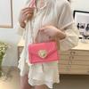 Stylish Candy Color Small Square Shoulder Bag For Women In Trendy Street Style