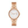 Skagen SIGNATUR LILLE SPORT Date Rose Stainless Steel SKW3136 Women's Three-Hand Gold-Tone Watch,