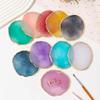 DIY Nail Art Palette Professional Gel Polish Palette Practical Resin Agate Stone Palette  Girl