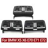 LHD RHD Car Rear Center Console Air Conditioner AC Vent Outer Grille Cover Panel For BMW X5 X6 E70 E71 E72 2007-2013