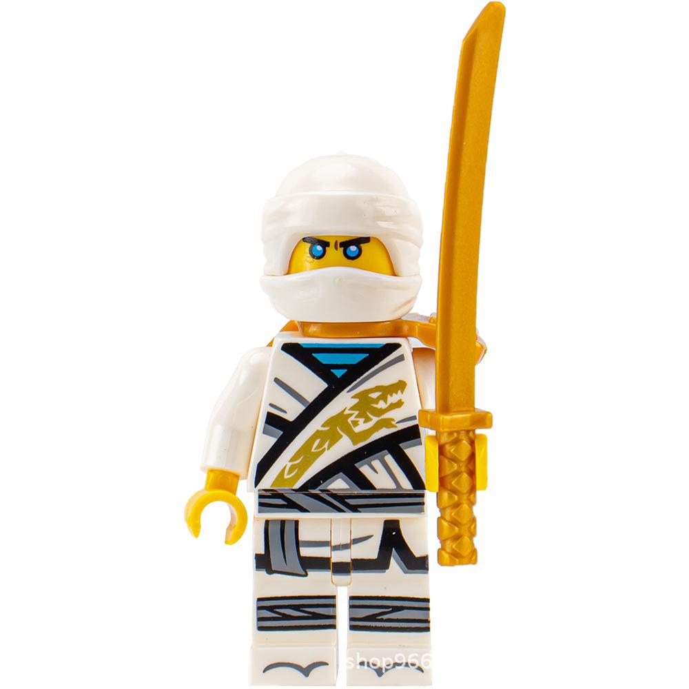 Ninja Warrior Superhero Doll With Weapon Single Building Block Assembly Toy