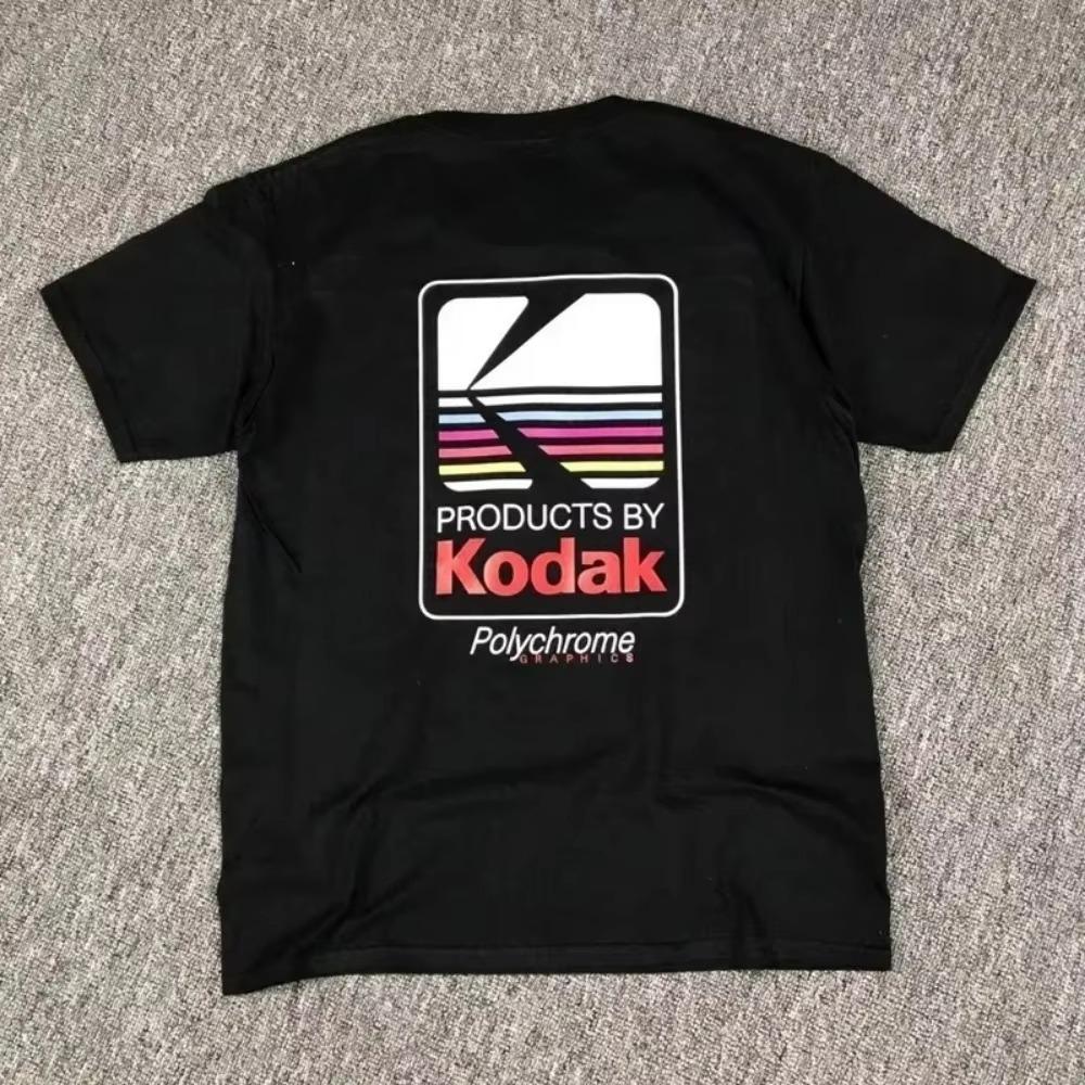 Hot Sale Kodak Brand Korean Men Women T-shirt Short Sleeve Tshirt Clothing Designer Tee High Quality T Shirt Summer Tops Fashion