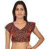 Women's V Neck Desigenr Choli Indian Bollywood Wedding Wear Stitched Blouse