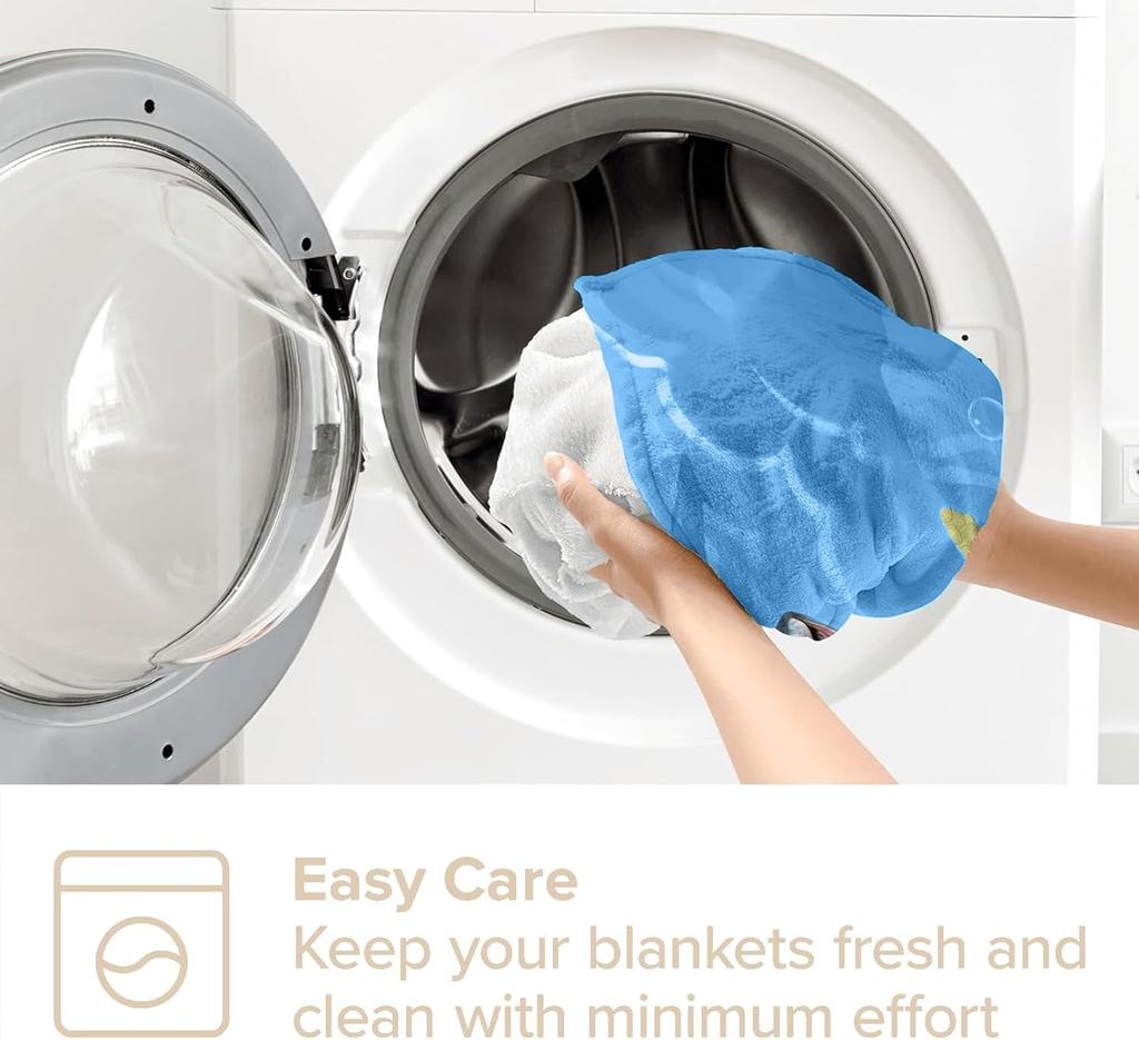 Owl blanket cosmic design blue gold pattern mystical art soft throw boho decor bedroom textile spiritual home accessory