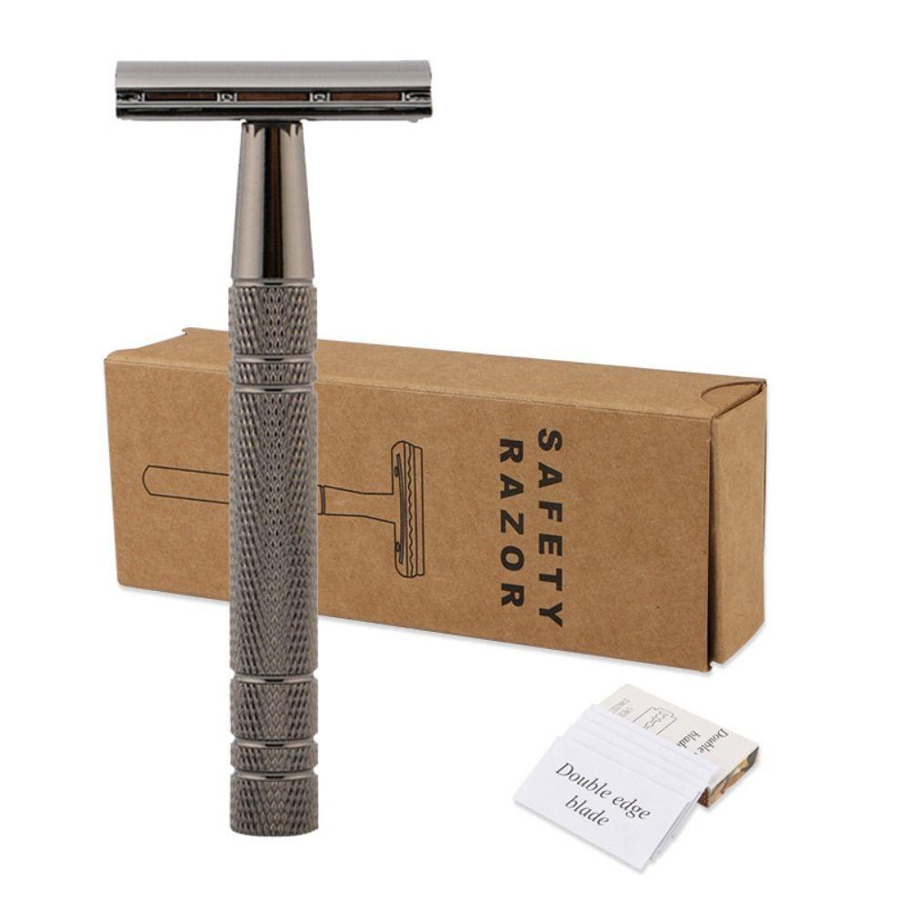 Rose Gold Silver Portable Hair Removal Tool Male Handle Womens Classic Men Shaving Manual Shaver Safety Razor Double Edge Razor